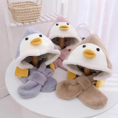Cute Baby Hat Scarf Winter Cap (1 pc)
